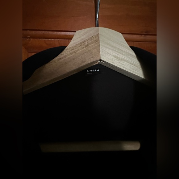 Shein black Button Down Blouse Top - Picture 3 of 5